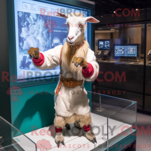 Boer Goat maskot kostume...
