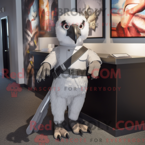 Silver Falcon mascot...