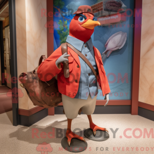 Red Passenger Pigeon mascot...