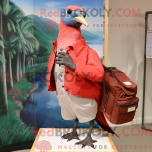 Red Passenger Pigeon mascot...