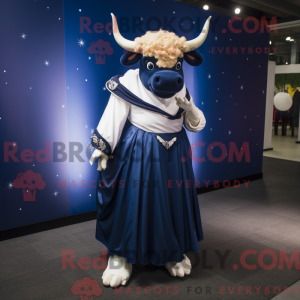 Navy Bull-mascottekostuum...