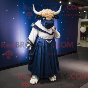 Navy Bull maskotdraktfigur...