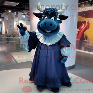 Navy Bull maskotdraktfigur...