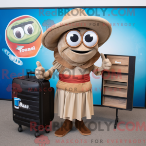 Tan Fajitas mascot costume...