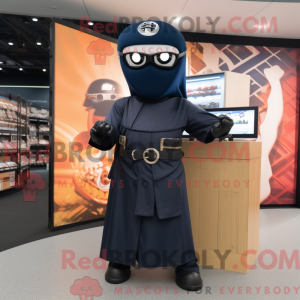 Navy Ninja Maskottchen...