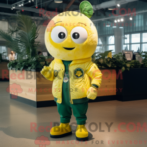 Lemon Yellow Spinach mascot...