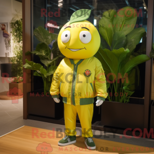 Lemon Yellow Spinach mascot...