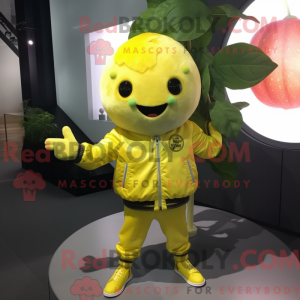 Lemon Yellow Spinach mascot...