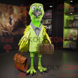 Lime Green Vulture maskot...