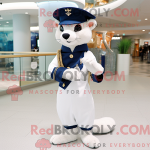 Navy Weasel maskot kostume...