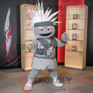 Gray Knife Thrower mascot...