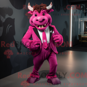 Magenta Minotaur mascot...