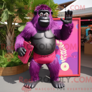 Magenta Gorilla mascot...