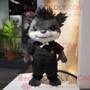 Black Axolotls mascot...