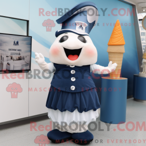 Navy Ice Cream Cone mascot...