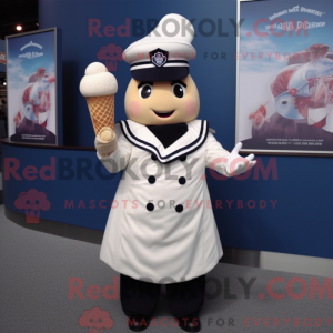 Navy Ice Cream Cone mascot...
