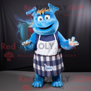 Blue Bbq Ribs mascot...