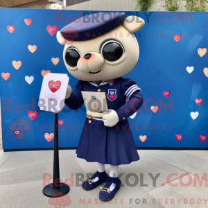 Navy Love Letter mascot...