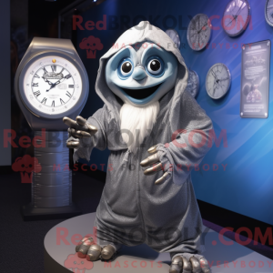 Sølv Wizard maskot kostume...
