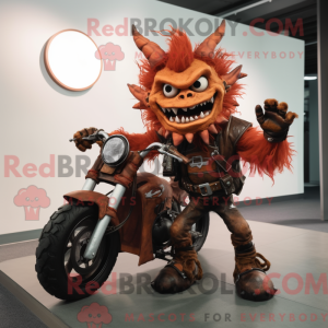 Rust Demon mascot costume...