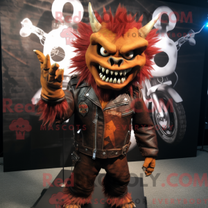 Rust Demon mascot costume...