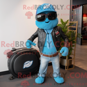 Blue Raspberry mascot...