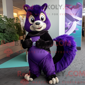Postava maskota Purple...