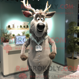 Silver Elk mascot costume...