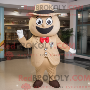Tan Cherry mascot costume...