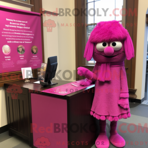 Magenta Anwalt Maskottchen...