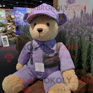 Lavender Teddy Bear mascot...