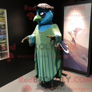 Green Blue Jay mascot...