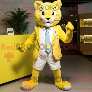 Lemon Yellow Puma mascot...