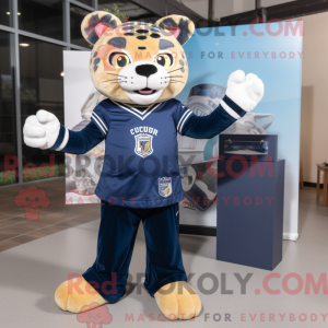 Navy Jaguar mascot costume...