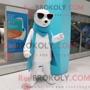 Turquoise Ermine mascot...