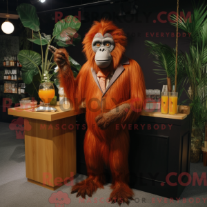 Orangutan mascot costume...