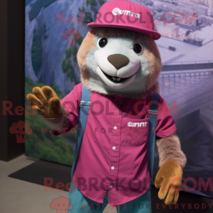 Magenta Marmot mascot...