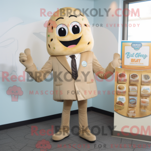 Postava maskota Tan Bagels...