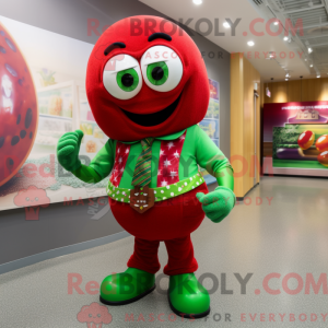 Red Green Bean mascot...