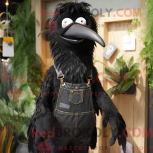 Black Crow mascot costume...