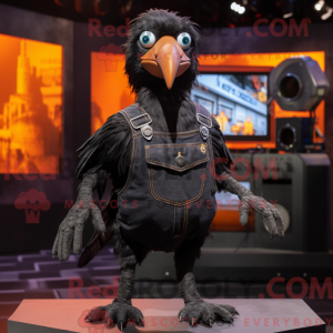 Black Crow mascot costume...