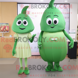 Peach Green Bean mascot...