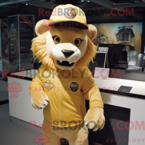 Gold Tamer Lion mascot...