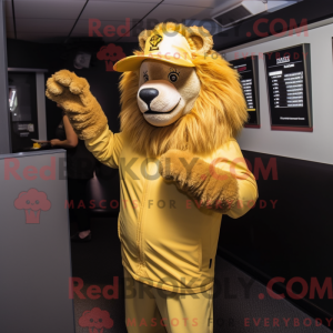 Gold Tamer Lion mascot...