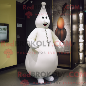 White Pear mascot costume...