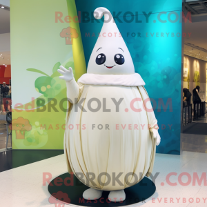 White Pear mascot costume...