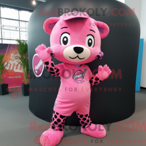 Mascotte de Jaguar rose...