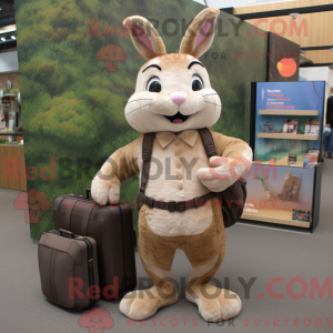 Tan Wild Rabbit mascot...
