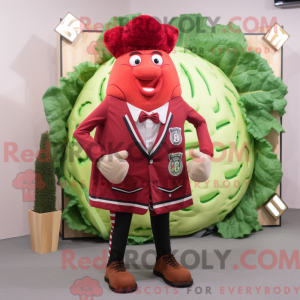 Maskottchenkostüm mit rotem...