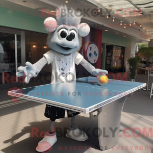 Sølv bordtennisbord maskot...